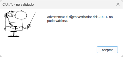 validación de CUIT