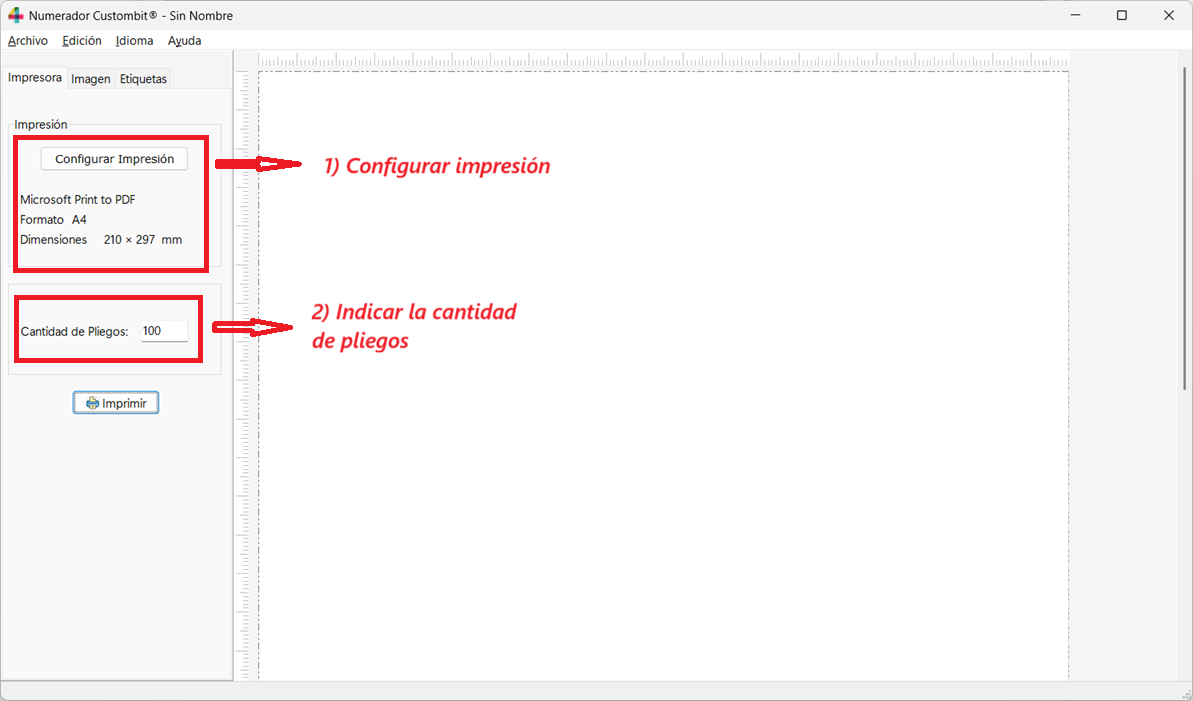 Configuración de la impresora